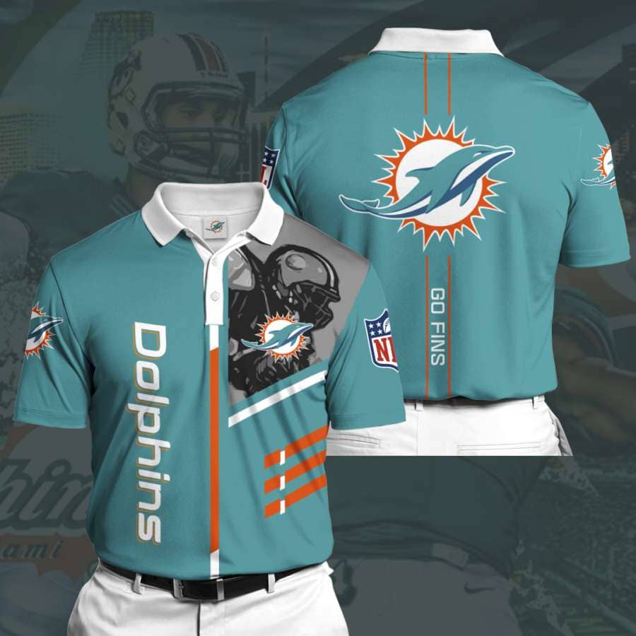 Personalized Miami Dolphins No50 Polo Shirt
