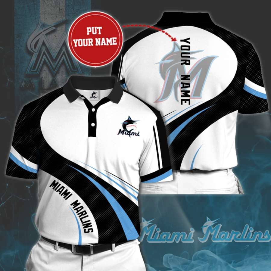 Personalized Miami Marlins No126 Polo Shirt
