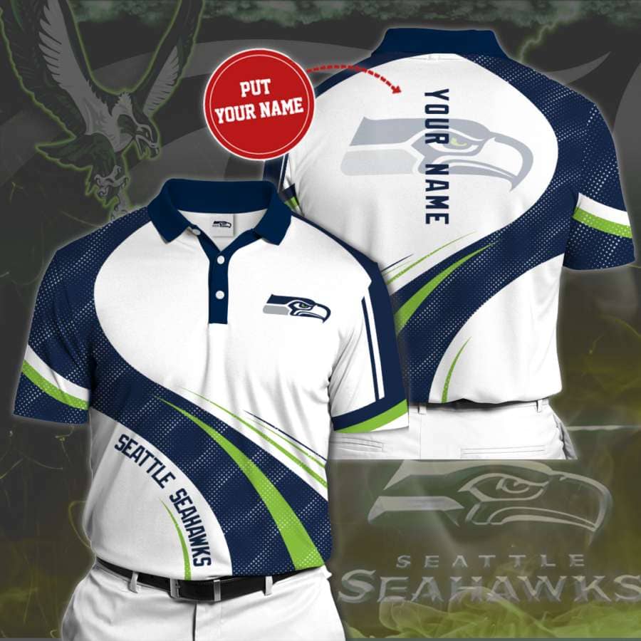 Personalized Seattle Seahawks No154 Polo Shirt