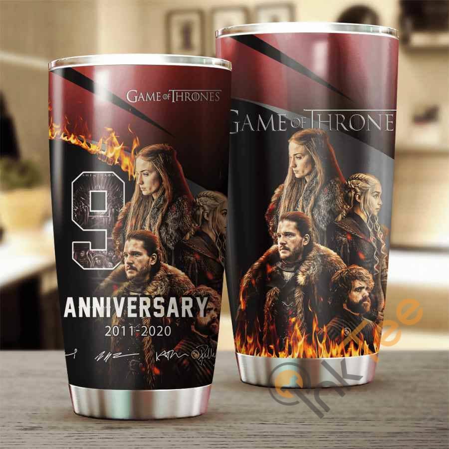 Game Of Thrones 9 Years Anniversary  Cup Amazon Best Seller Sku 4055 Stainless Steel Tumbler