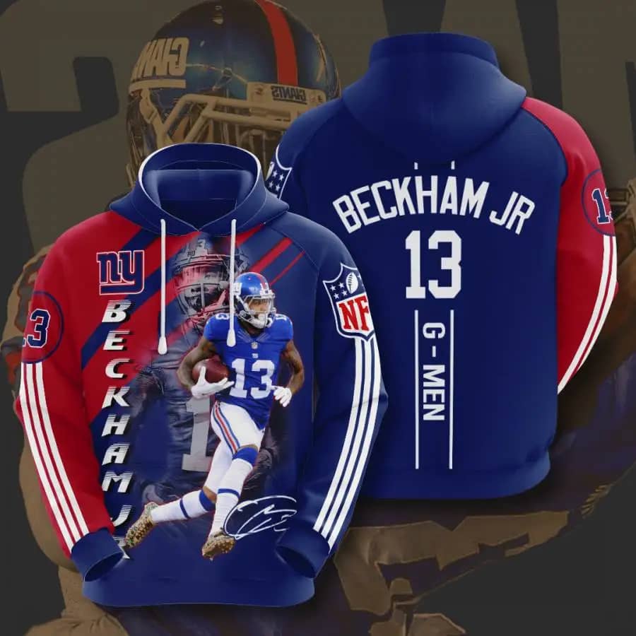 Sports American Football Nfl New York Giants Odell Beckham Jr. Usa 1149 Hoodie 3D