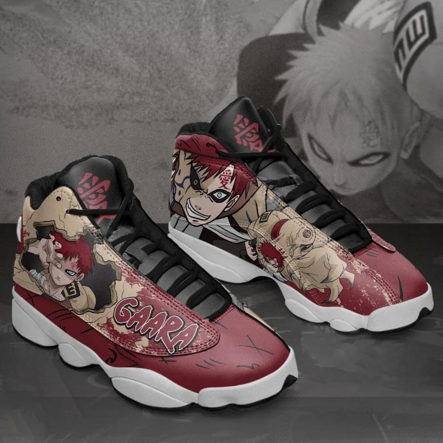 Gaara Custom Naruto Anime Air Jordan Shoes
