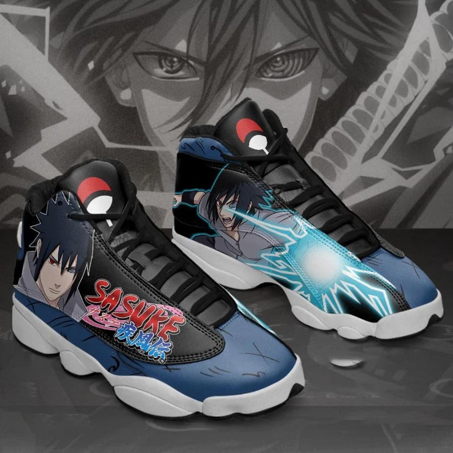 Uchiha Sasuke Chidori Custom Anime Air Jordan Shoes