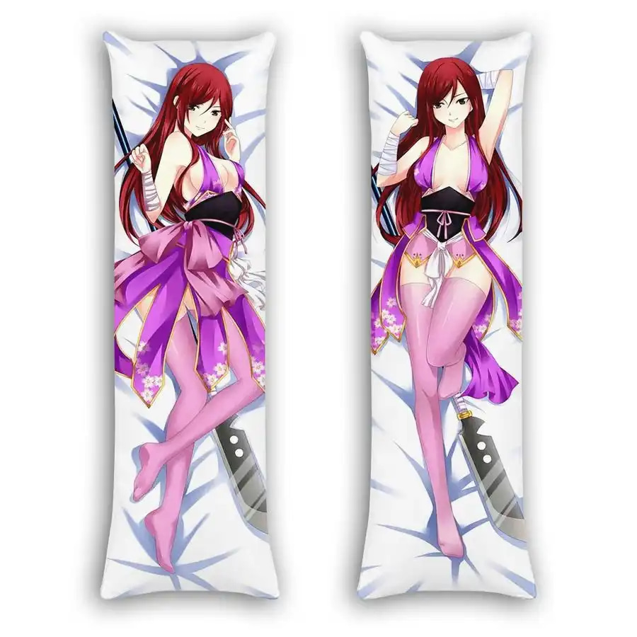 Erza Scarlet Anime Gifts Idea For Otaku Girl Pillow Cover