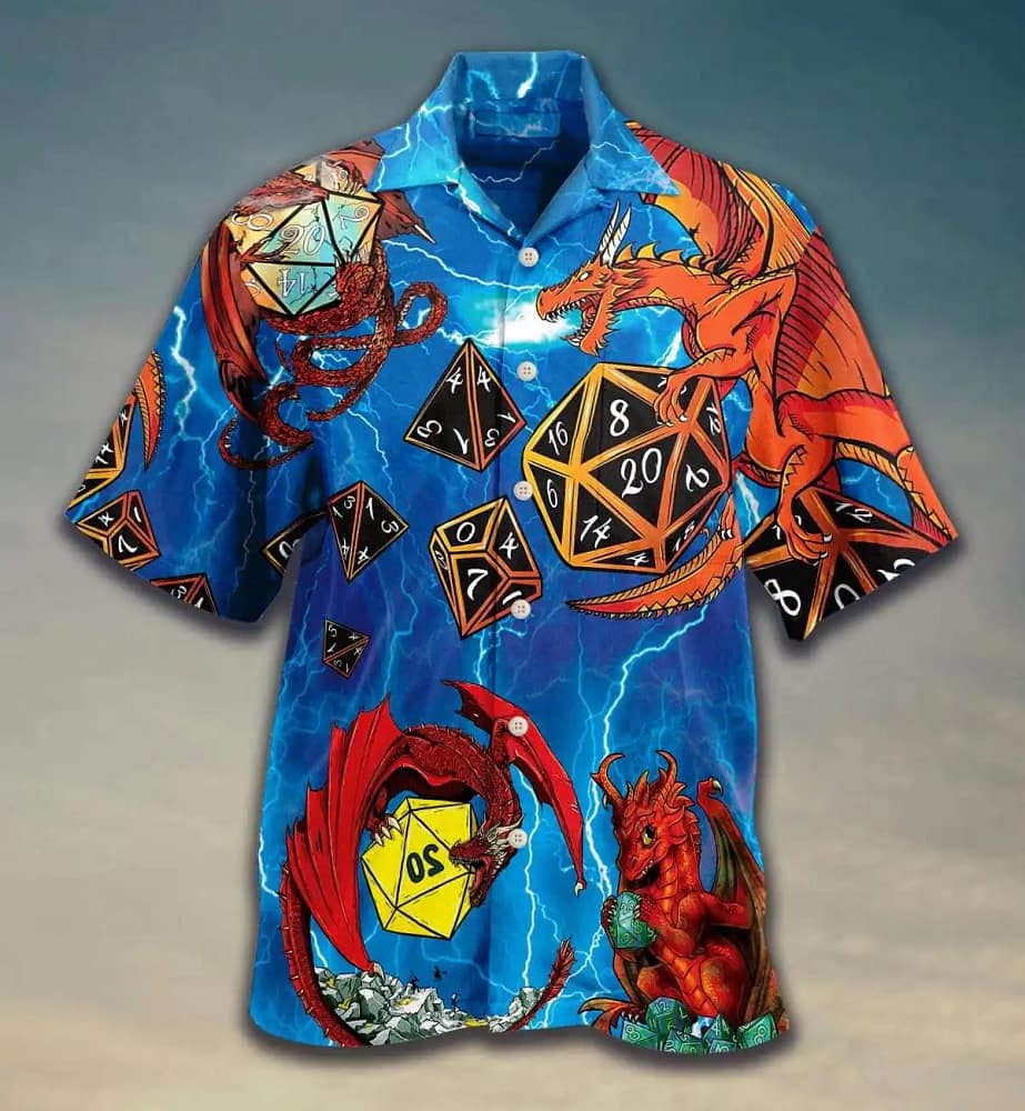 Dungeons And Dragons Dnd Dungeon Dragon Monster Summer Vacation Gift For Mom Dad Birthday Hawaiian shirts