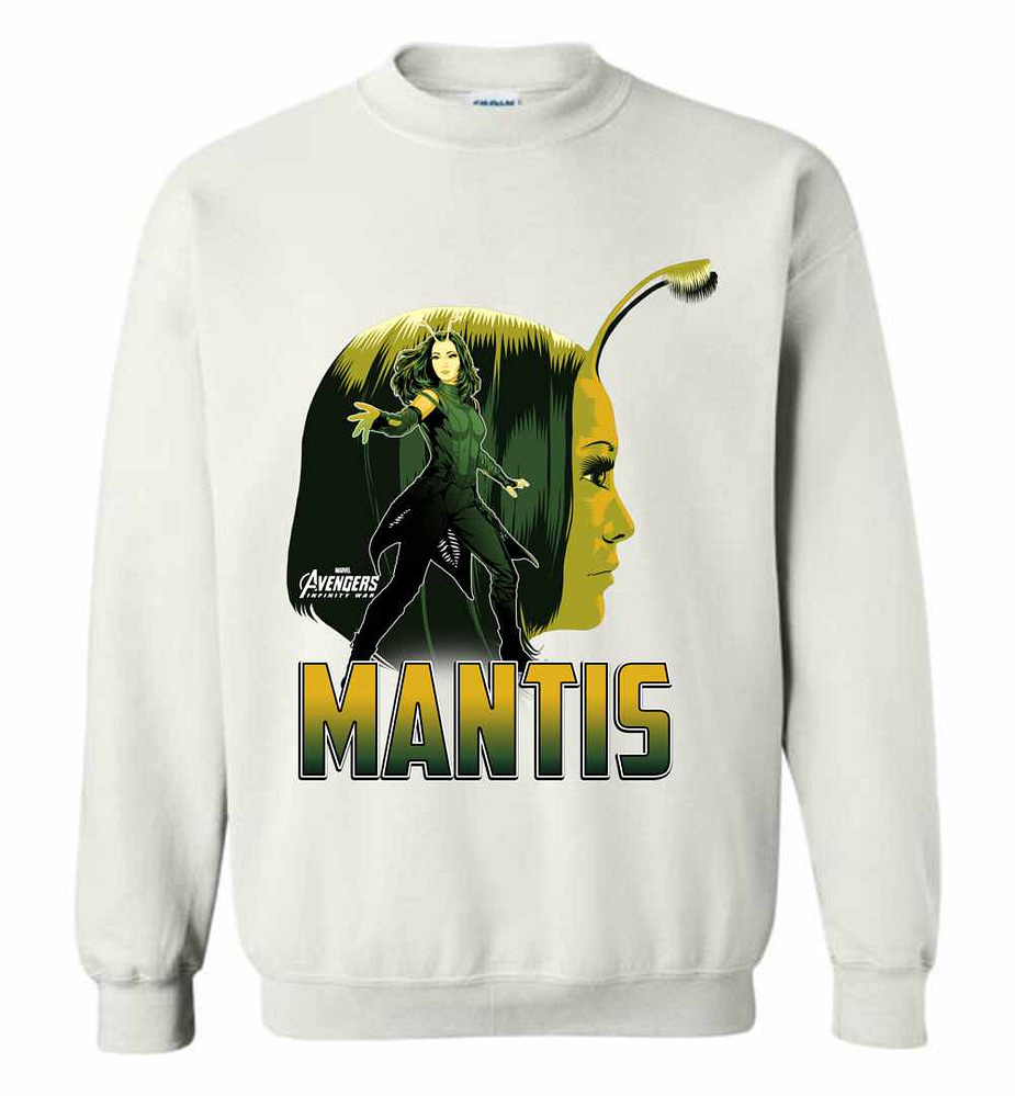 Inktee Store - Marvel Infinity War Mantis Head Profile Sweatshirt Image