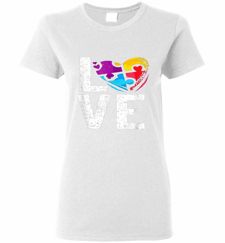 Inktee Store - Autism Awareness For Autism Mom Dad Women'S T-Shirt Image