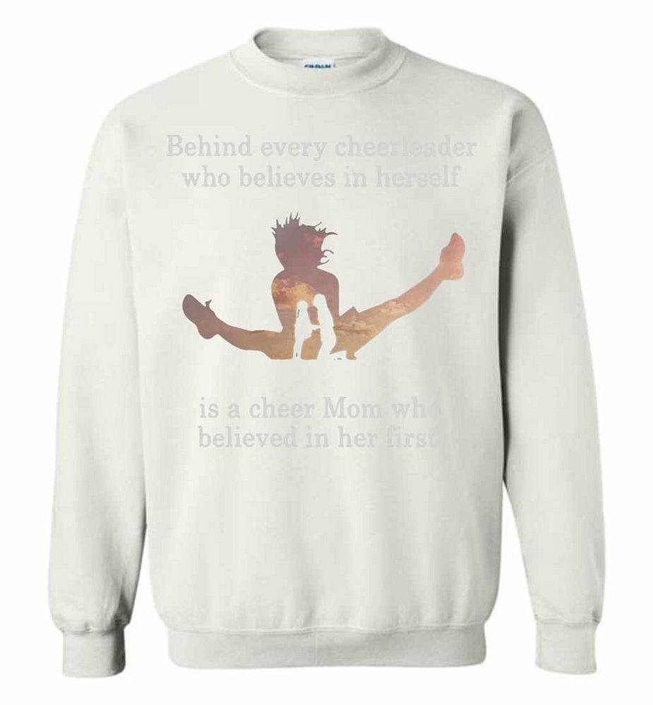 Inktee Store - Behind Every Cheerleader Who Believes In Herself Is A Cheer Sweatshirt Image