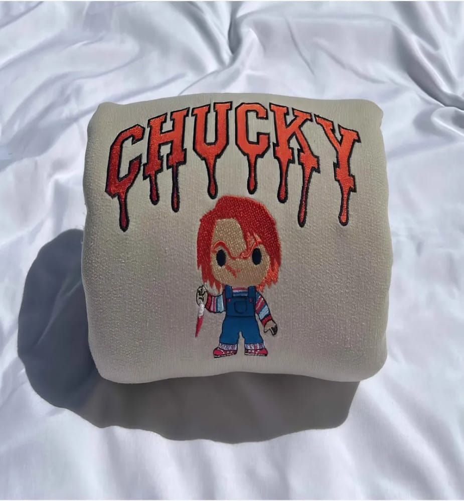 Chucky Doll Drip Vintage  Sweatshirt/t-shirt/hoodie Embroidery