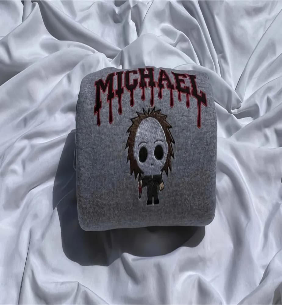 Michael Myers Halloween Drip Vintage  Sweatshirt/t-shirt/hoodie Embroidery