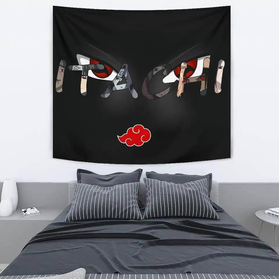 Itachi For Naruto Anime Fan Gift Wall Decor Tapestry