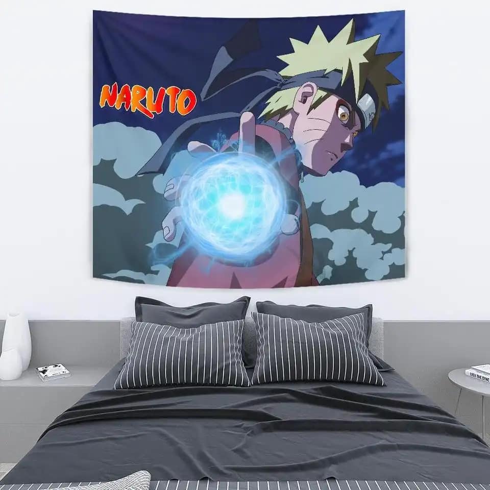 Naruto Power For Anime Fan Gift Wall Decor Tapestry