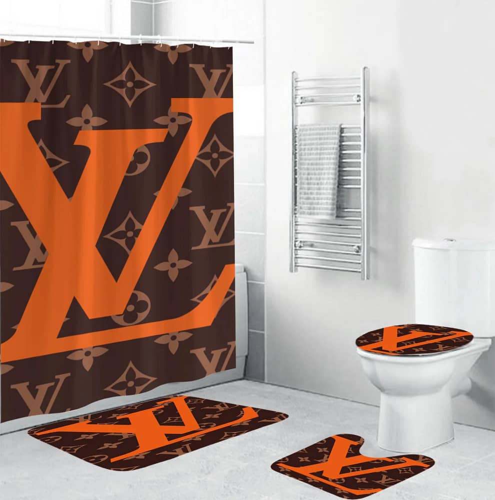 Louis Vuitton Big Orange Logo Bathroom Sets