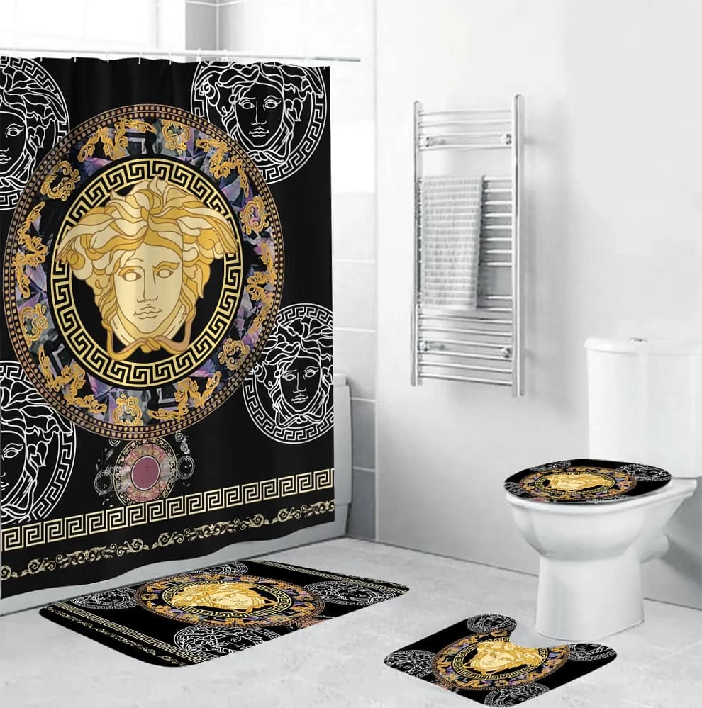 Versace Medusa Pattern Luxury Premium Bathroom Sets