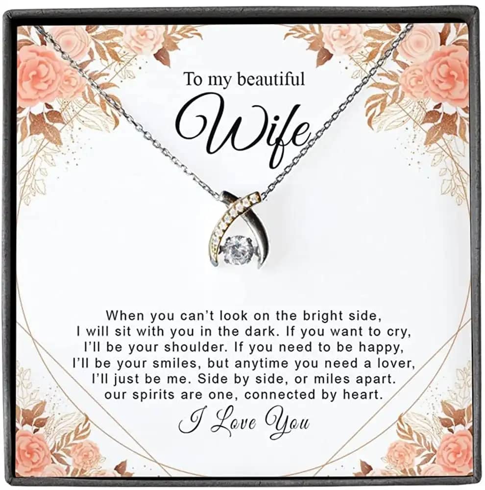 Necklace Jewelry For Women Fiance Gift Wishbone Dancing Personalized Gifts