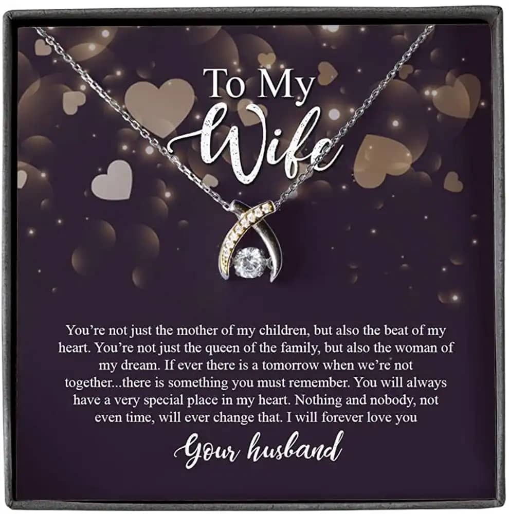 Necklace Jewelry For Women For Fiance Or Wishbone Dancing Personalized Gifts