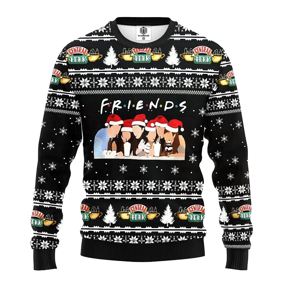 Friends Tv Show Knitted Central Perk Xmas Best Holiday Gifts Ugly Sweater