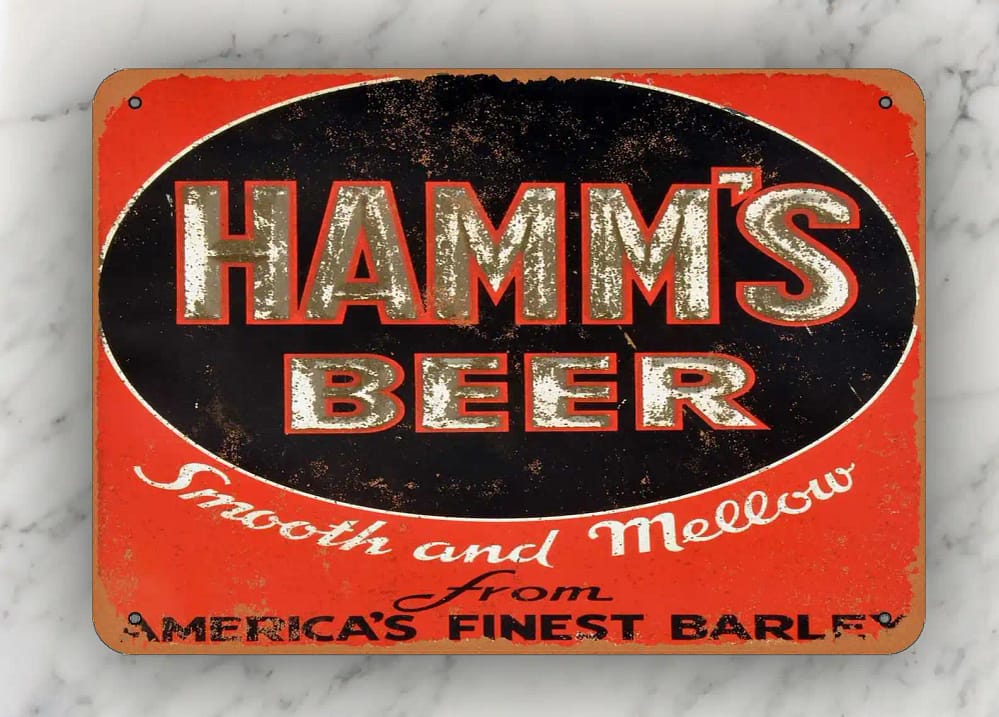Hamm's Beer Smooth And Mellow Metal Sign