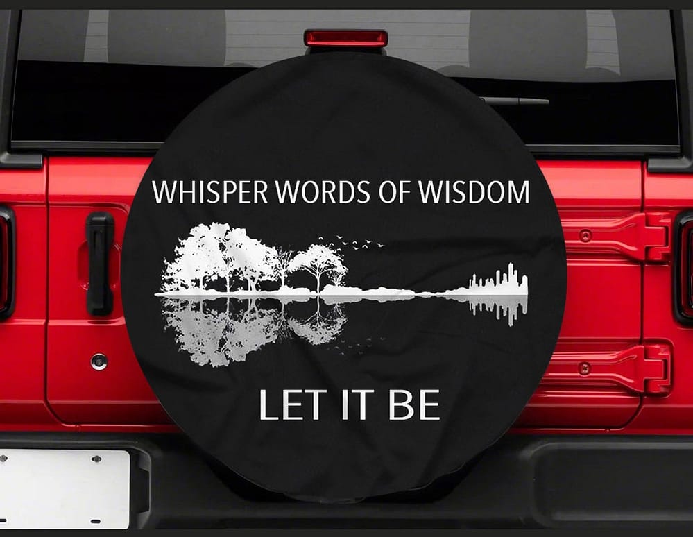 Inktee Store - Whisper Words Of Wisdom Personalized Tire Cover Image