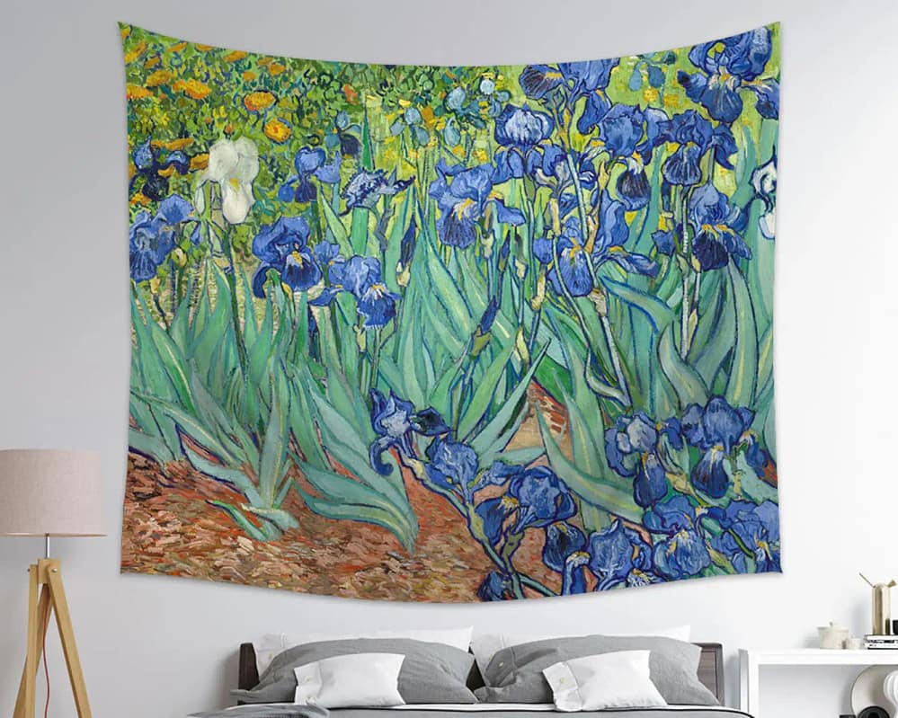 Each Flower Is A Naturally Blooming Soul Van Gogh Backdrop Decor Tapestry
