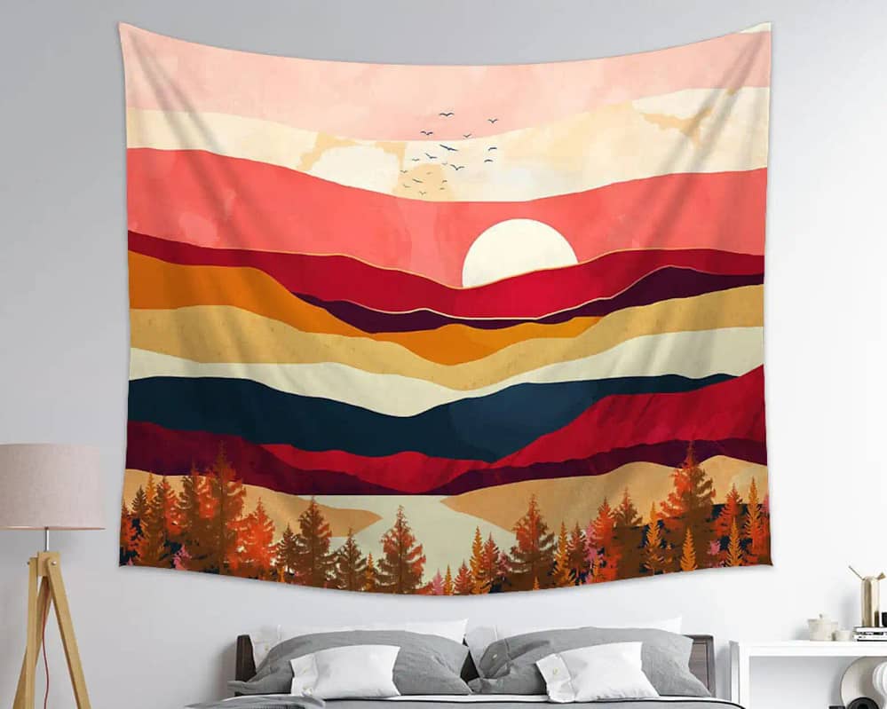 Live In The Sunshine Drink The Wild Air Nature Wall Art Tapestry