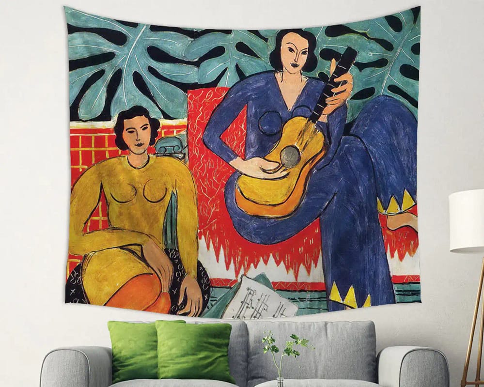 Music By Henri Matisse Art Tapestry