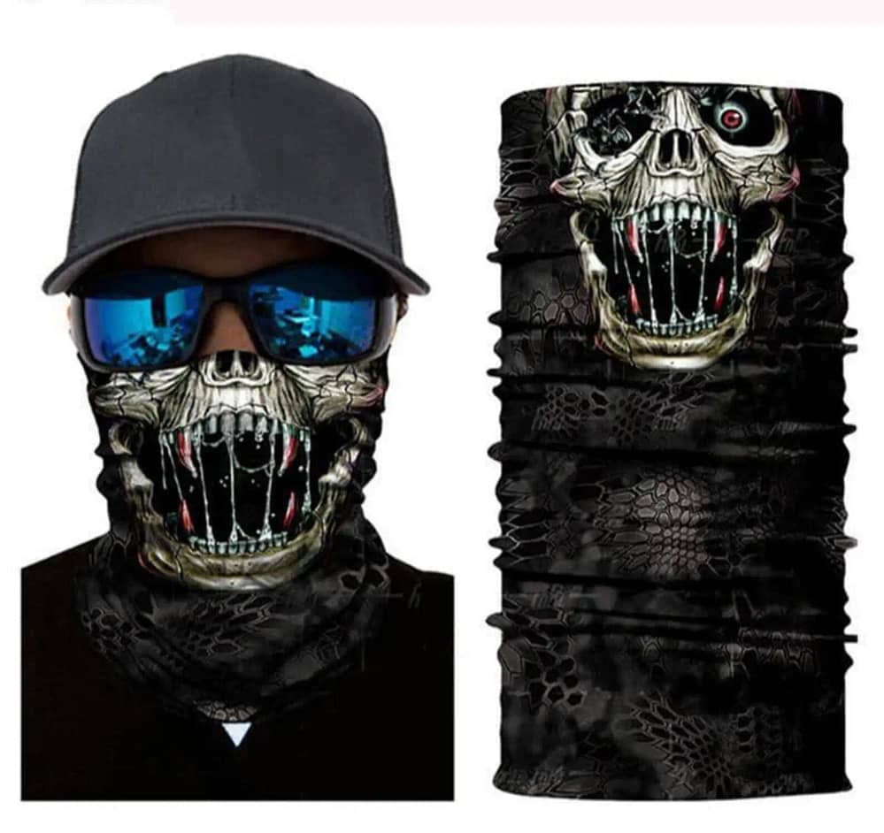 Skull Motorcycle Mask Neck Gaiter
