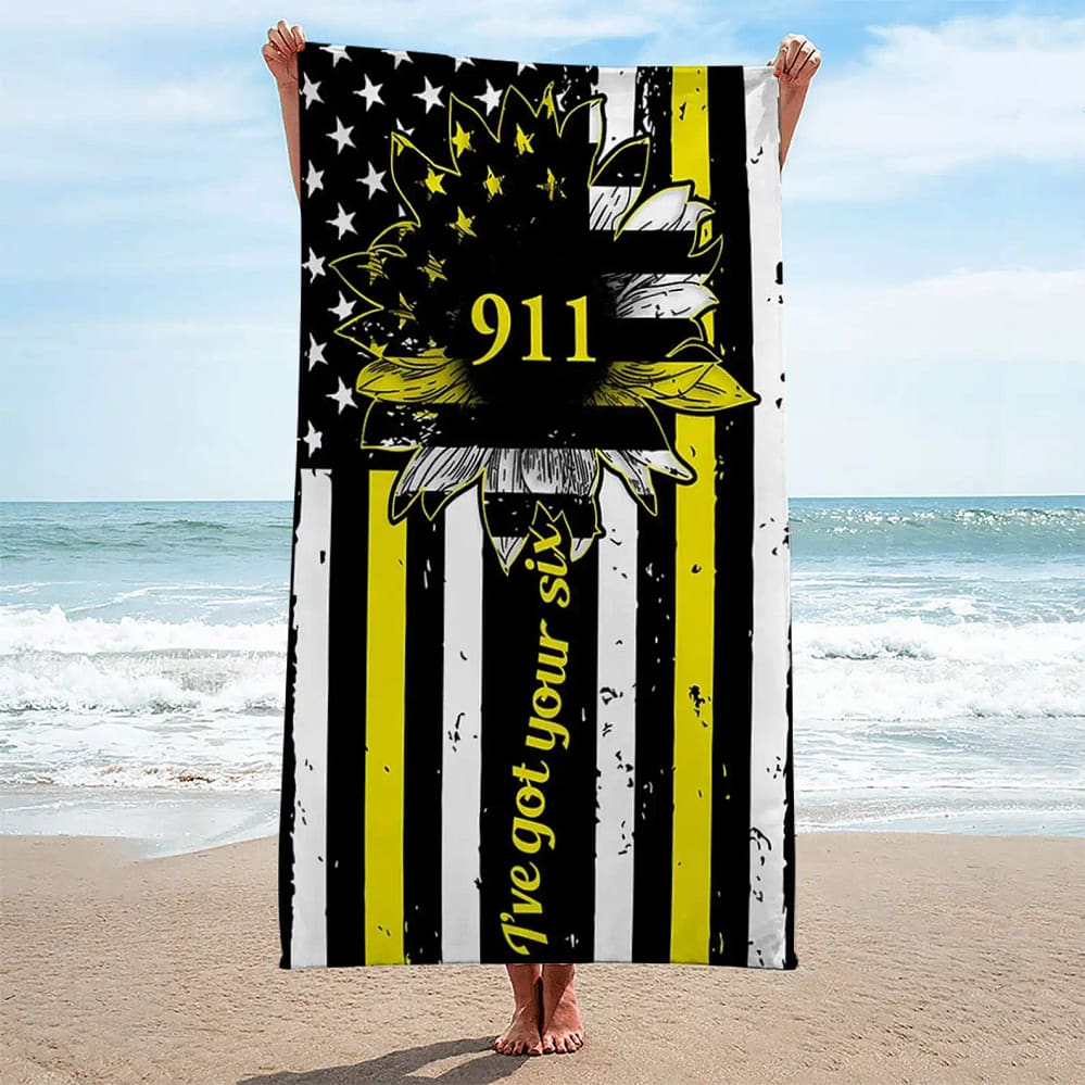 911 Sunflower Beach Towel