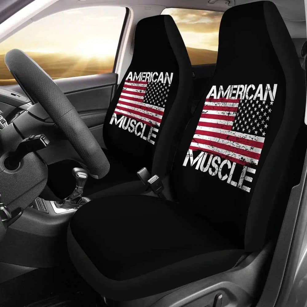 American Muscle Flag Car Seat Covers