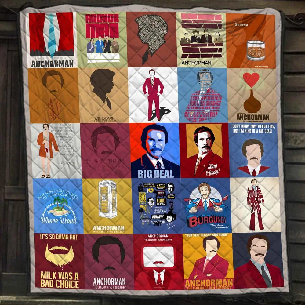 Anchorman The Legend Of Ron Burgundy Blanket Gift For Lovers Quilt