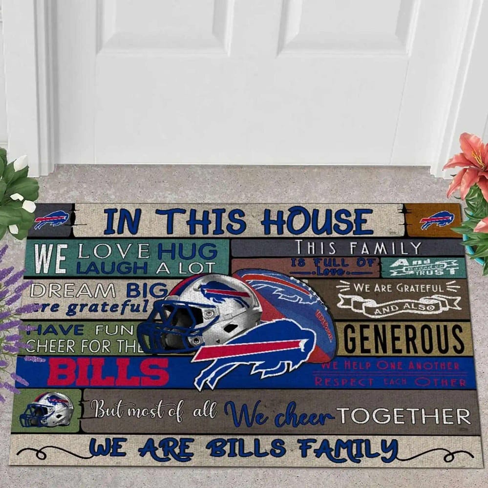 Buffalo Bills Fan Home Decor Doormat