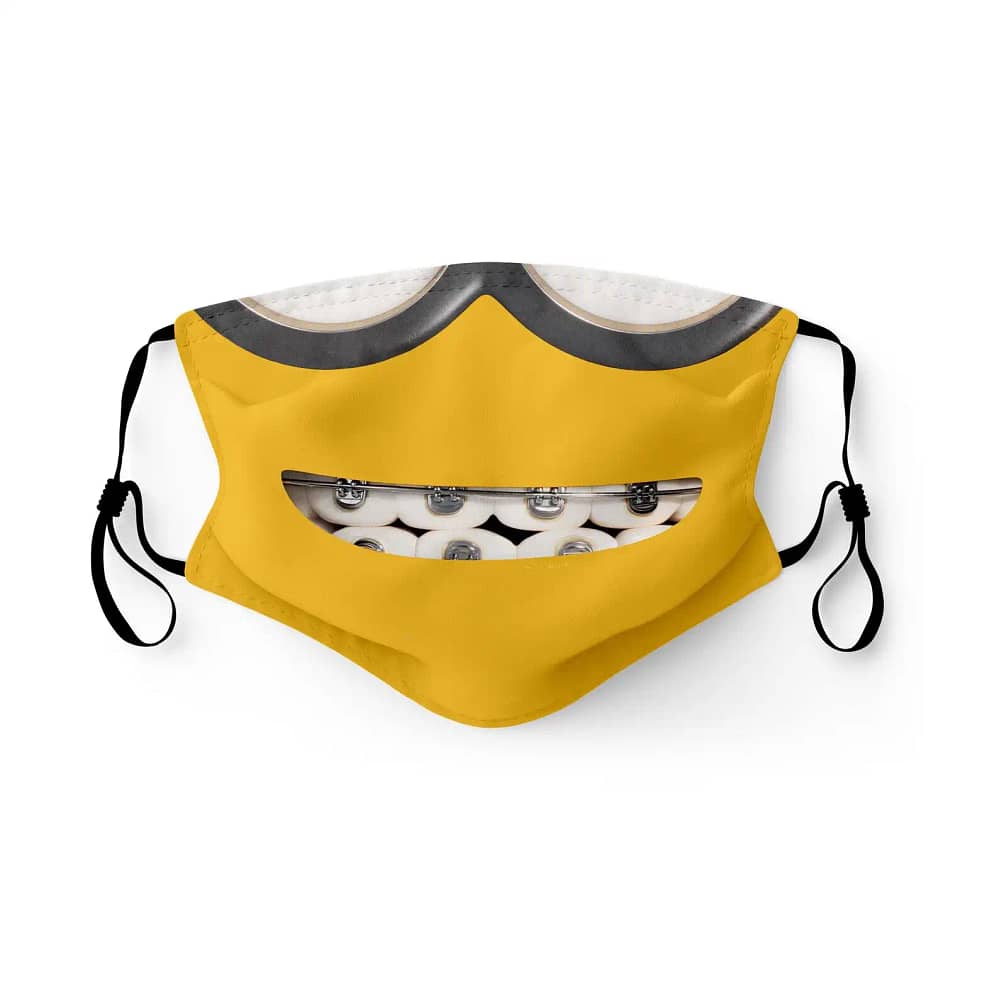 Funny Minions Despicable Me Face Mask