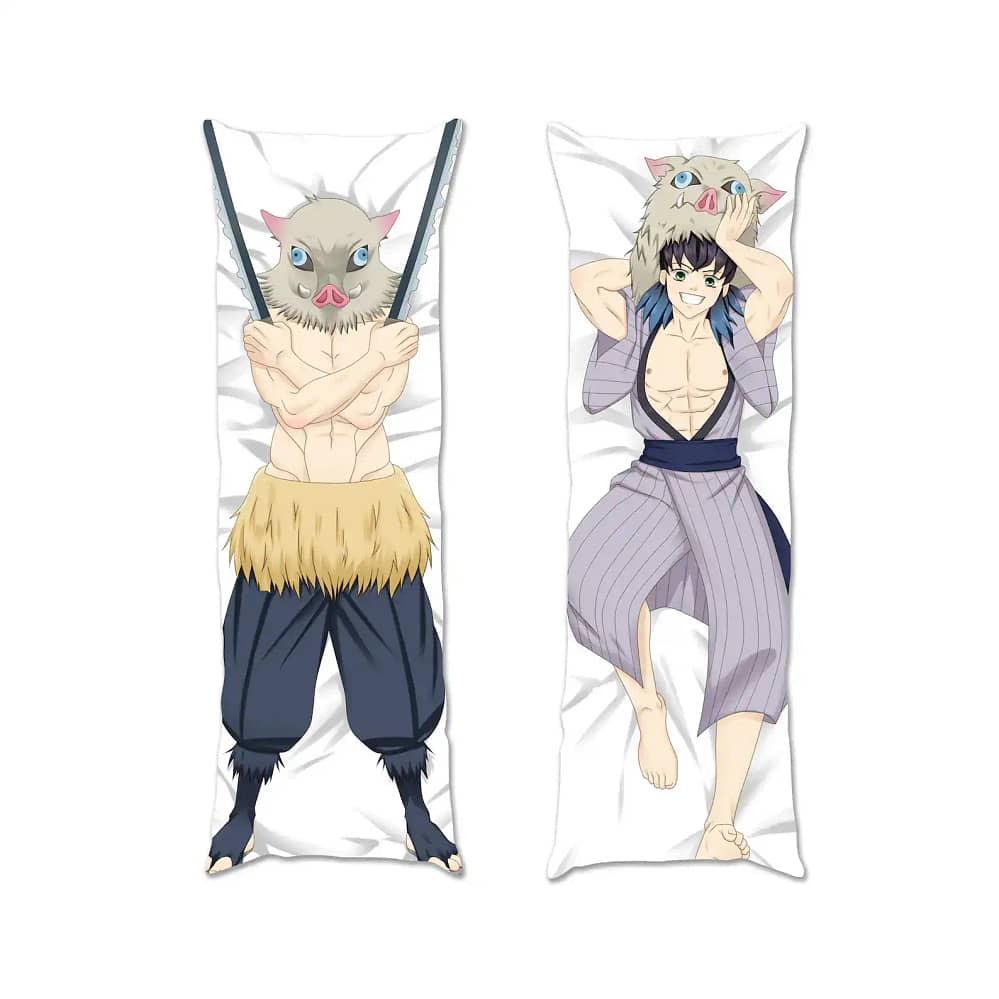 Inosuke Demon Slayer Body Anime Pilow Inosuke Hashibira Custom Pillow Cover