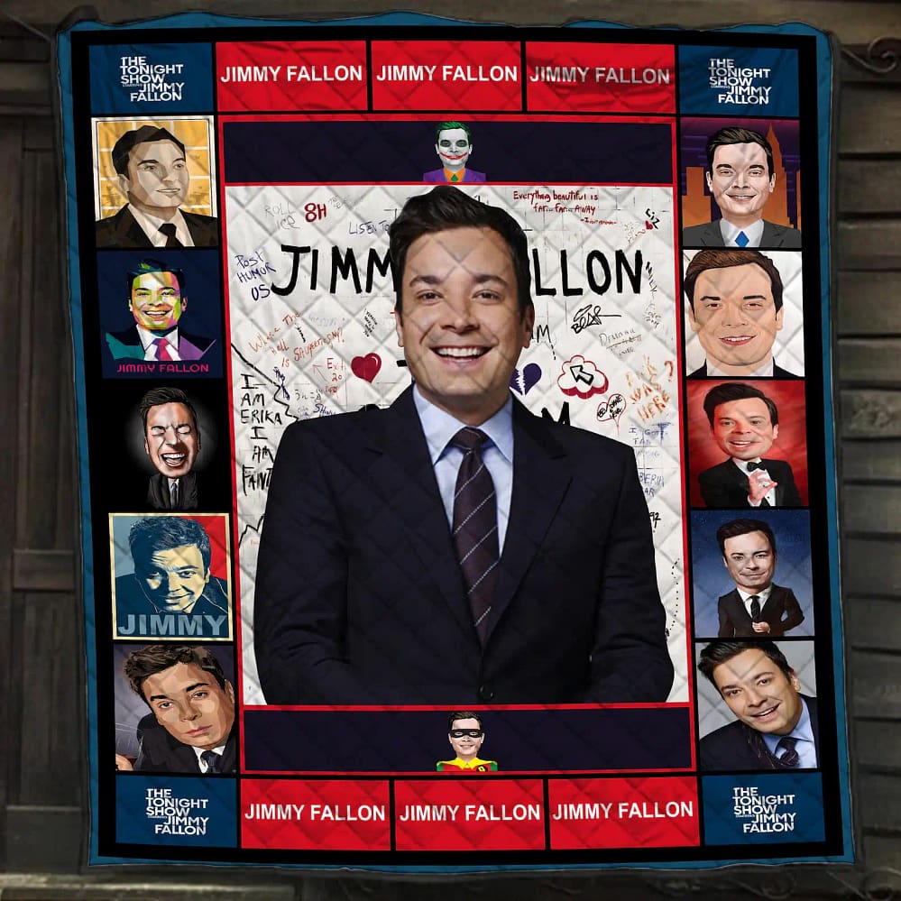 Jimmy Fallon Signature Saturday Night Live Blanket Gift For Lovers Quilt
