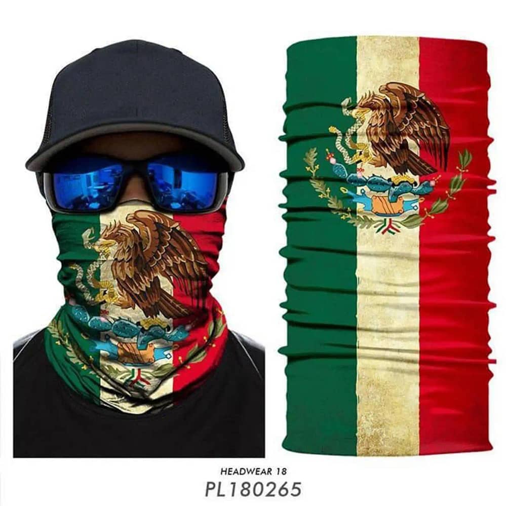 Mexico Flag Custom Neck Gaiter