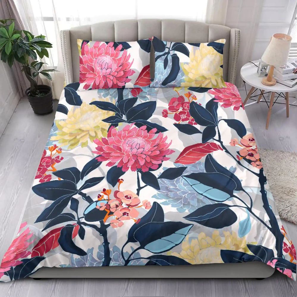 Pretty Blooming Flowery Morning Best Comfortable Sleeps Quilt Bedding Sets