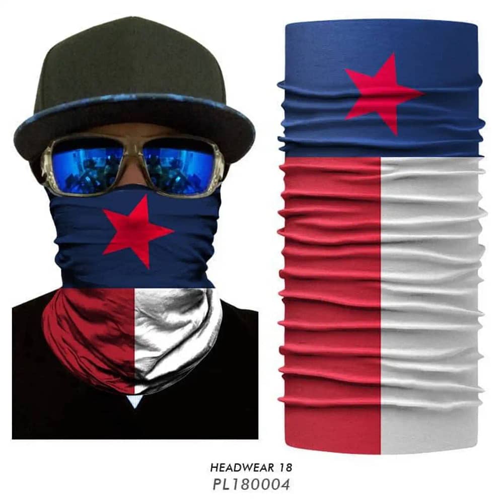 Puerto Rico Flag Face Cover Neck Gaiter
