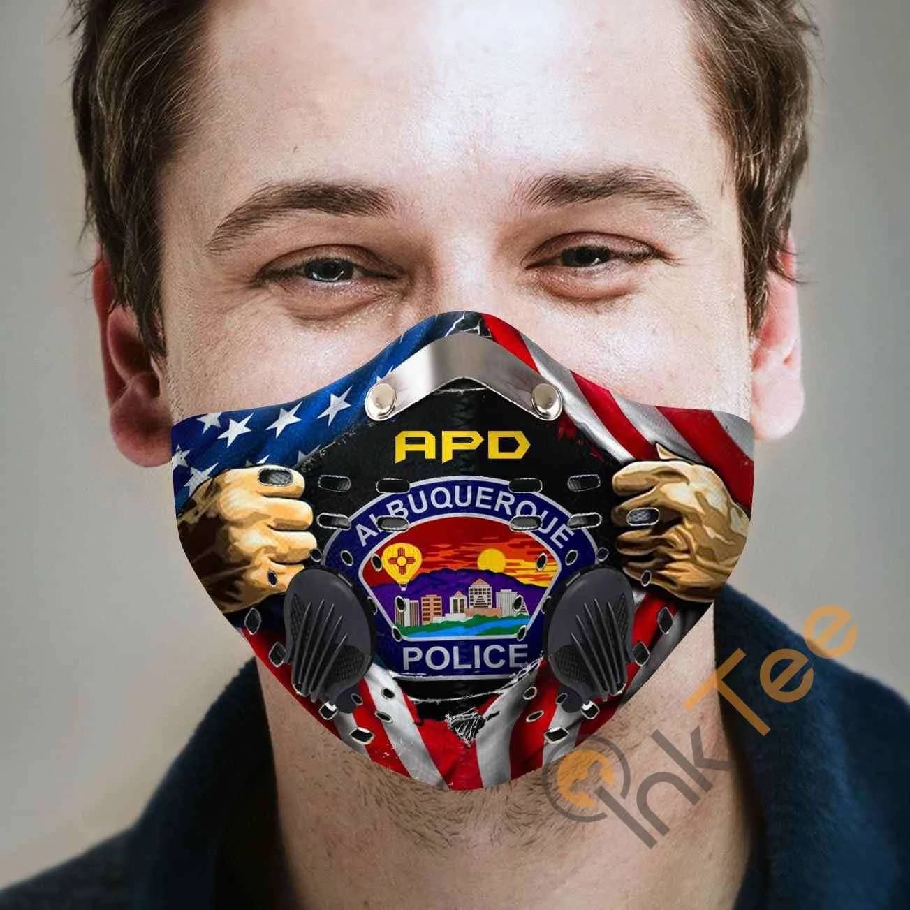 Albuquerque Police Department Filter Activated Carbon Pm 2.5 Fm Sku 2319 Face Mask