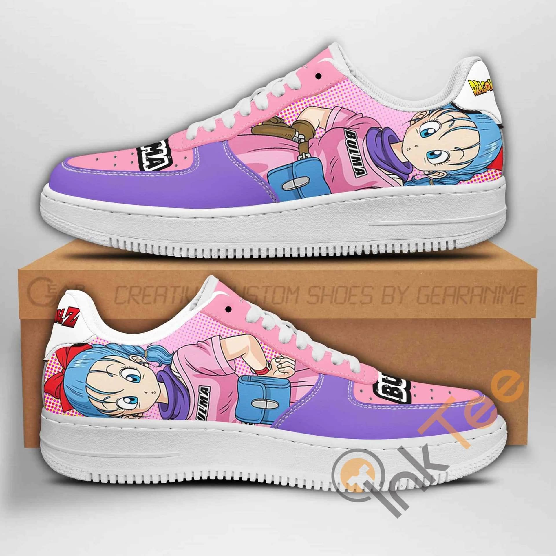 Bulma Dragon Ball Z Anime Nike Air Force Shoes