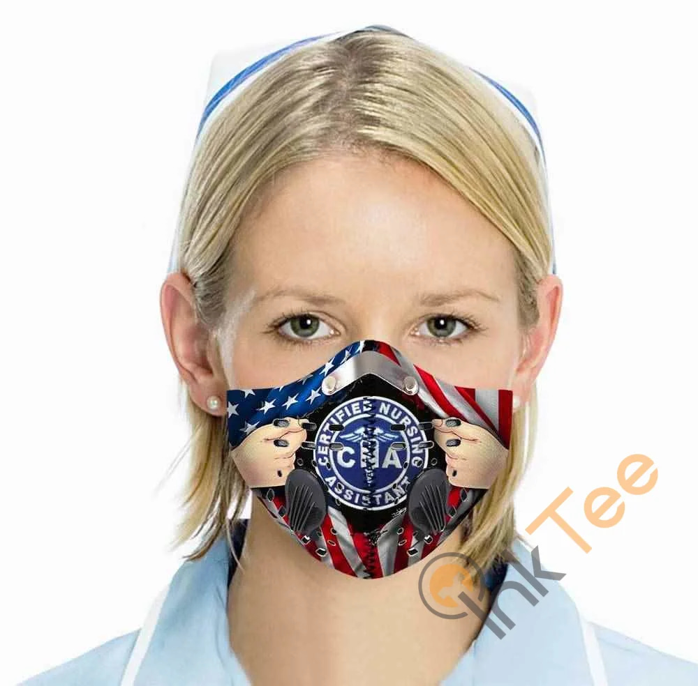 Certified Nursing Assistant Filter Activated Carbon Pm 2.5 Fm Sku 4965 Face Mask
