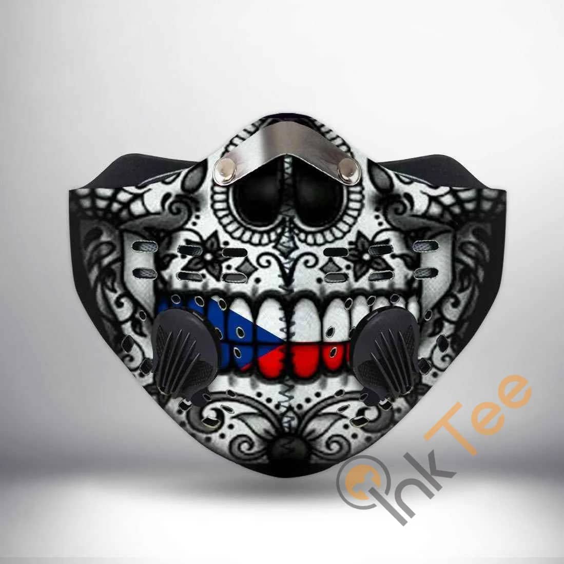 Czech Skull Filter Activated Carbon Pm 2.5 Fm Sku 541 Face Mask