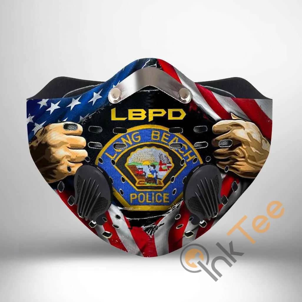 Long Beach Police Department Filter Activated Carbon Pm 2.5 Fm Sku 2310 Face Mask