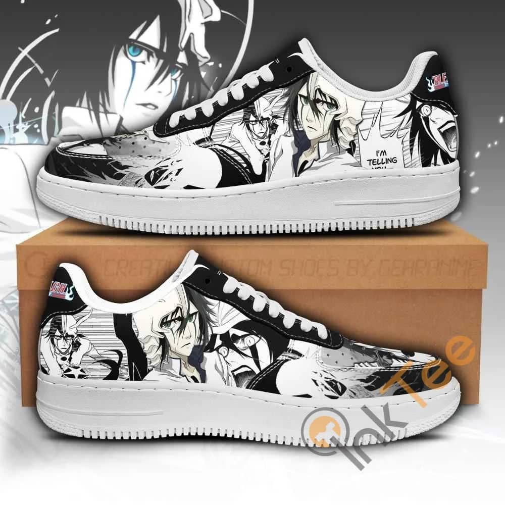 Schiffer Ulquiorra Bleach Anime Nike Air Force Shoes