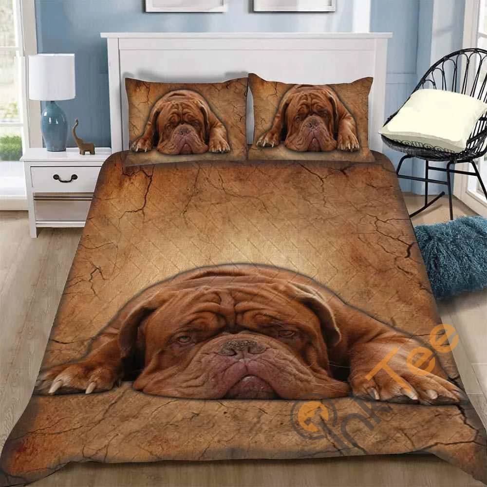 Custom 3D Dogue De Bordeaux French Mastiff Quilt Bedding Sets