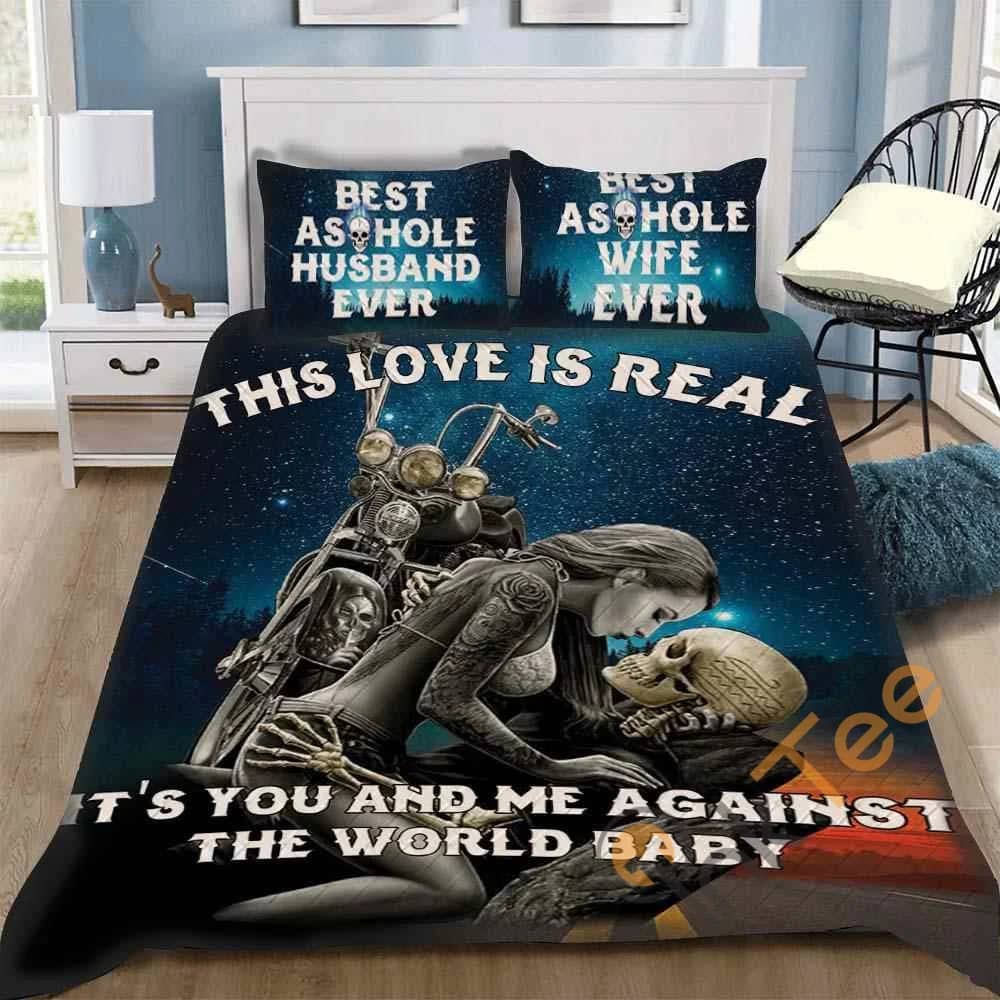 Custom Skull This Love Is Real Quilt Bedding Sets