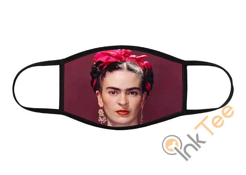 Frida With Pink Bow Face Mask