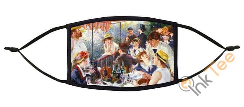 Inktee Store - Luncheon Of The Boating Party Adjustable Face Mask Image