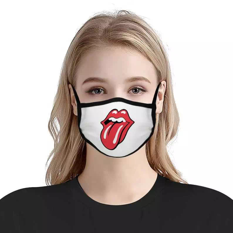 The Rolling Stones Tongue Spandex Washable Face Mask