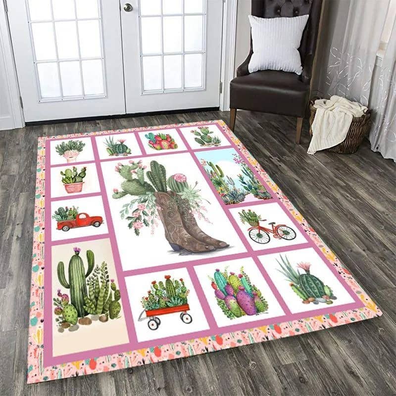 Adorable Cactus Rectangle Limited Edition Amazon Best Seller Sku 262462 Rug