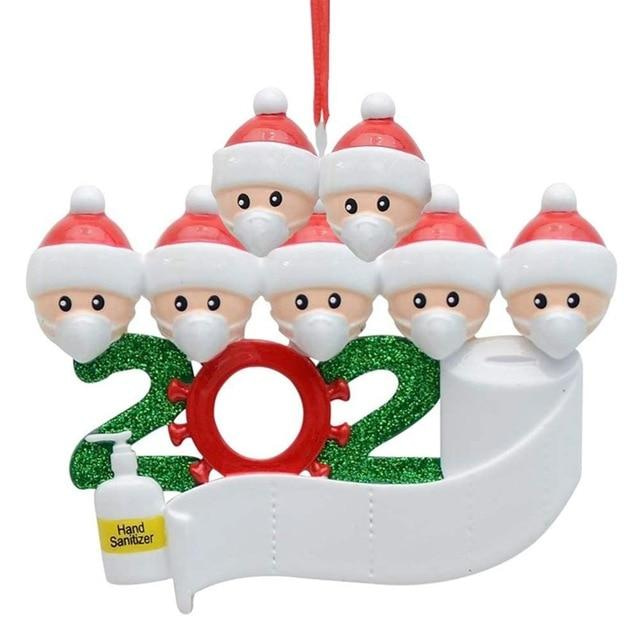2020 Commemorative Christmas Tree Ornament Family Of 7 Personalized Gifts